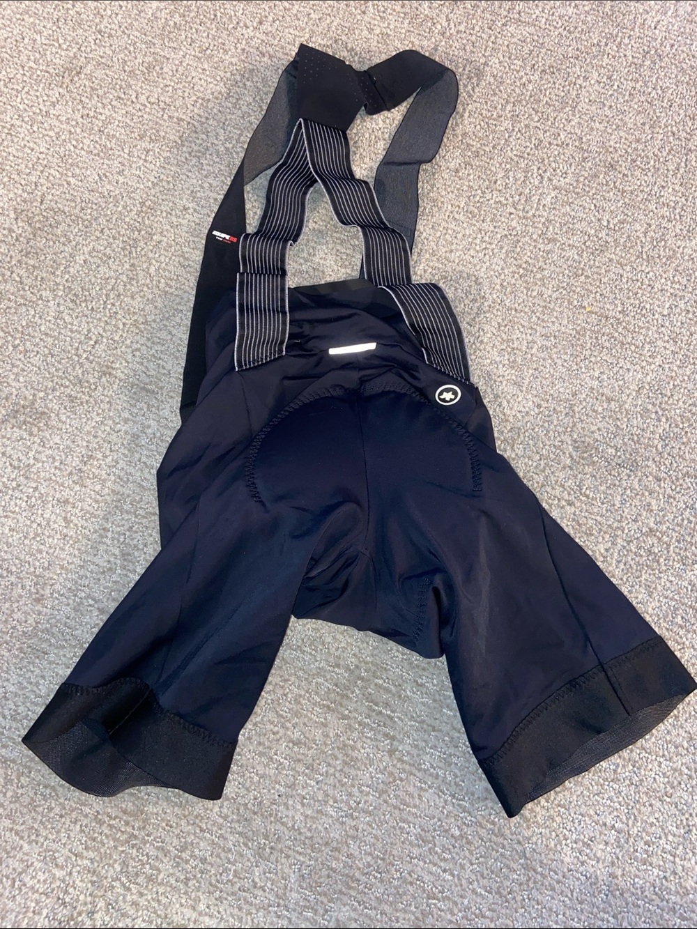 Assos Black Cycling Bib Shorts with Straps XL - Picture 3 of 3